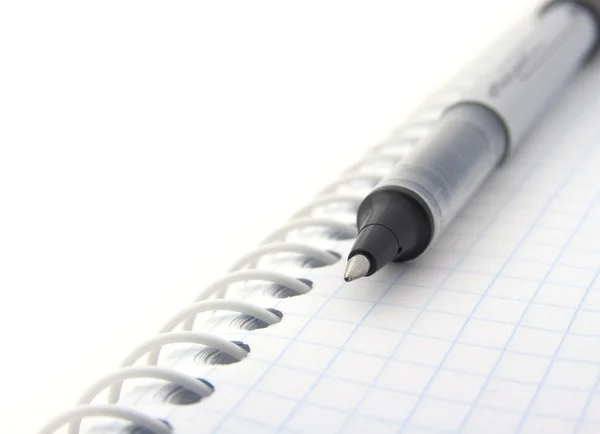 Pen and notepad — Stock Photo, Image