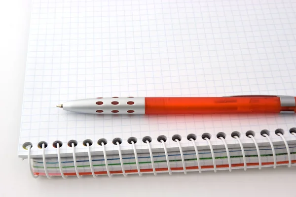 Bleistift und Netzpapier — Stockfoto