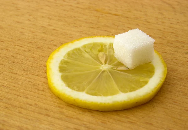 Lemon and sugar — Stock Photo, Image