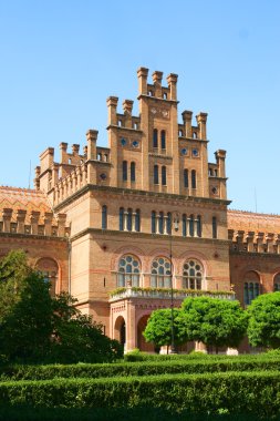 Chernivtsi national universiti building clipart