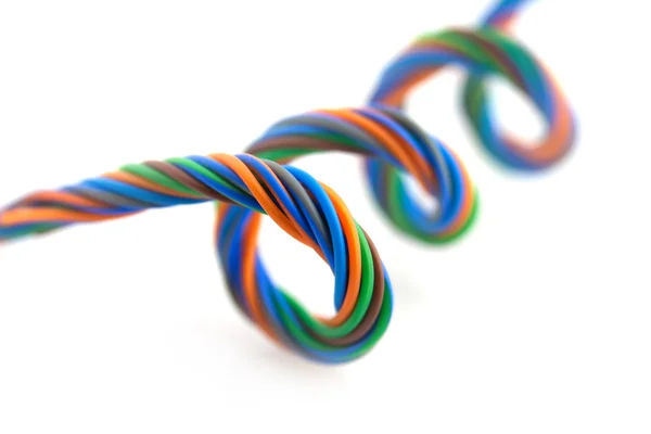 Colored wire spiral — Stock Photo, Image