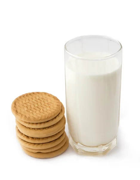 Γάλα και μπισκότα — Φωτογραφία Αρχείου