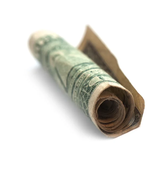 Rolled doller — Stock Photo, Image