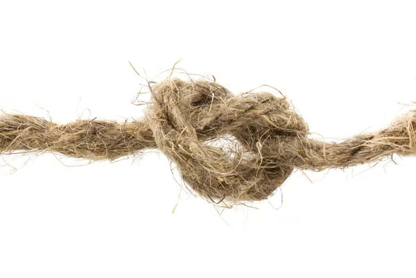 Nahaufnahme eines Seils mit einem Knoten — Stockfoto