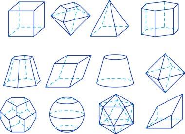 Geometry figures clipart