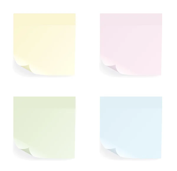 Conjunto de pegatinas de diferentes colores — Archivo Imágenes Vectoriales