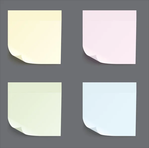 Set von verschiedenen farbigen Aufklebern — Stockvektor