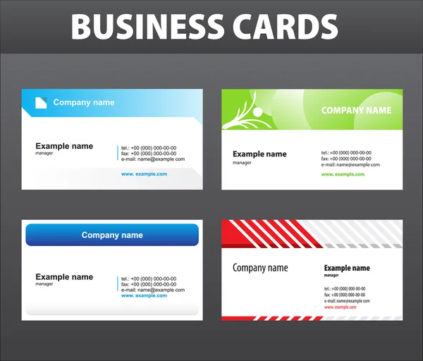 ビジネス カード。ベクトル テンプレート. — ストックベクタ