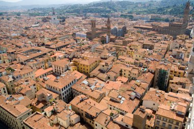 View of Florence cityscape clipart