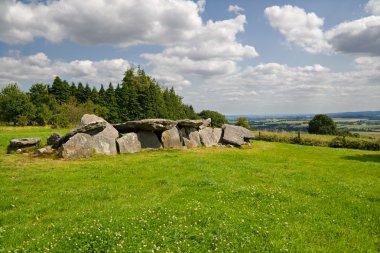 Megalithic tomb in Brittany, France clipart