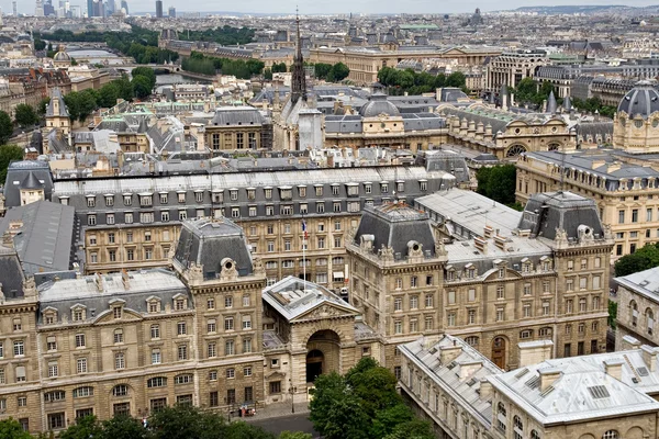Paris Visa från notre dame — Stockfoto