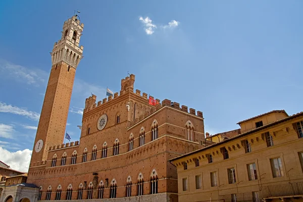 Siena tower, Palazzo Pubblico, Italy — Stock Photo, Image