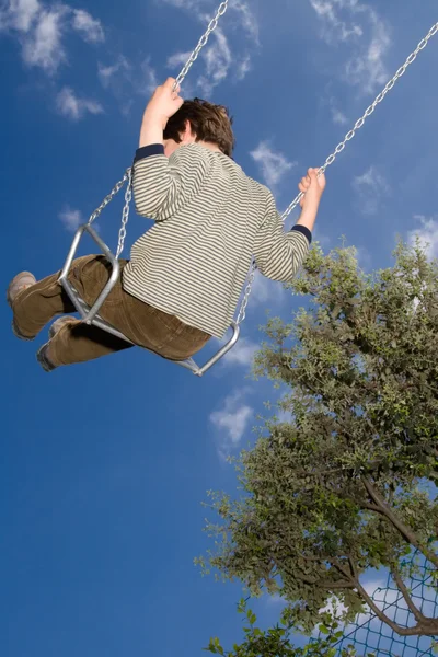 stock image Kid in a swing
