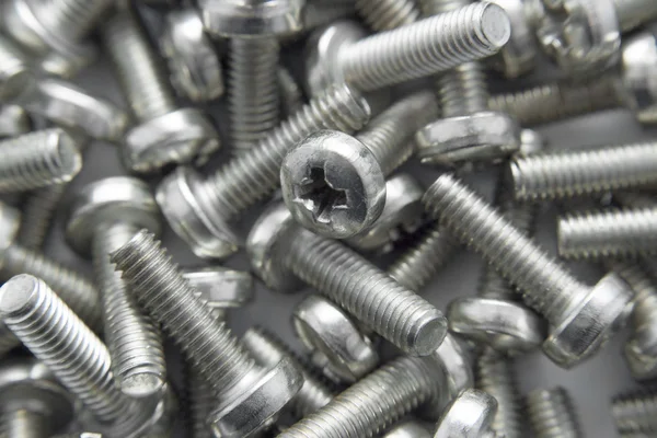stock image Bunch of screws as background