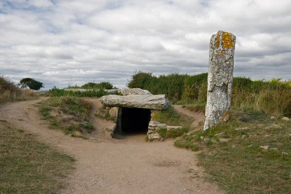 巨石石碑和 menhir — 图库照片