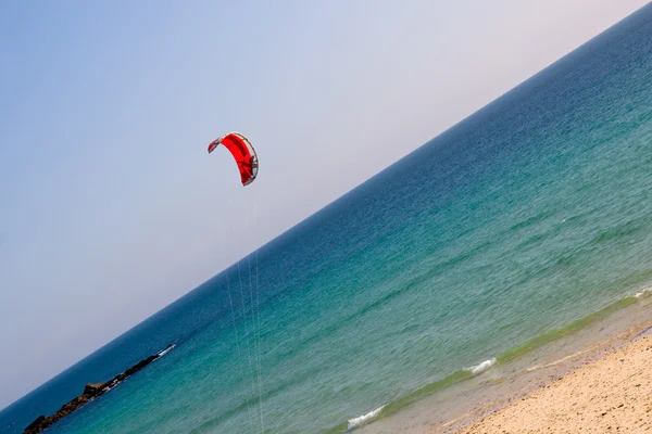 stock image Having fun Kitesurfing