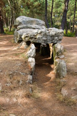 Dolmen. Megalithic tomb in Brittany clipart