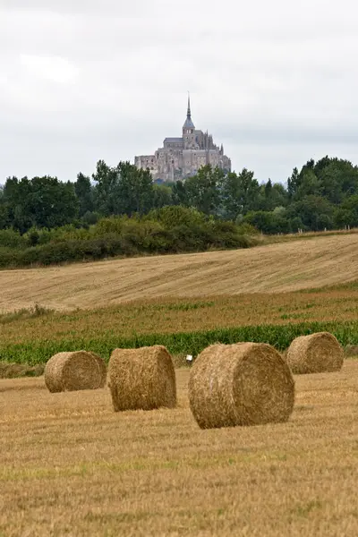 Гора Сен-Michel абатство — стокове фото