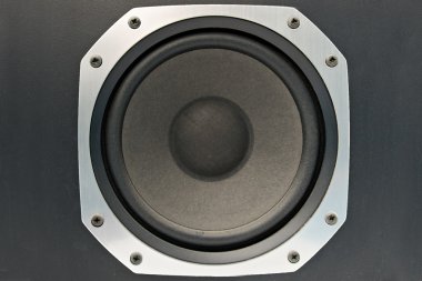 Close up of a bass speaker clipart