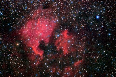 Stars field and nebulae in the milky way clipart