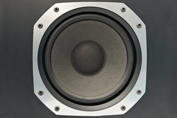 Close up of a bass speaker — Stock Photo, Image
