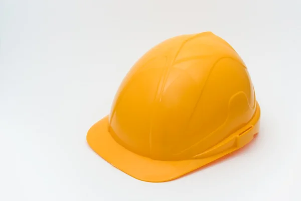 Capacete amarelo de segurança para os trabalhadores — Fotografia de Stock