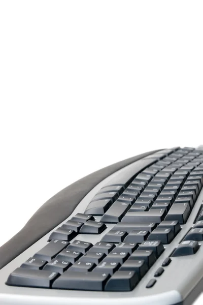Computertastatur auf weißem Hintergrund — Stockfoto