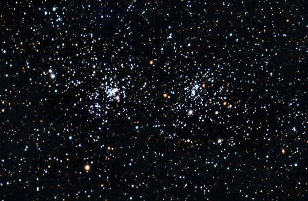 Starfield. Çift yıldız kümesi — Stok fotoğraf