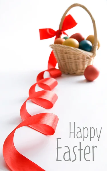 Tarjeta de felicitaciones de Pascua — Foto de Stock