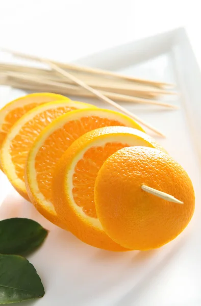Fruta naranja shashlik —  Fotos de Stock