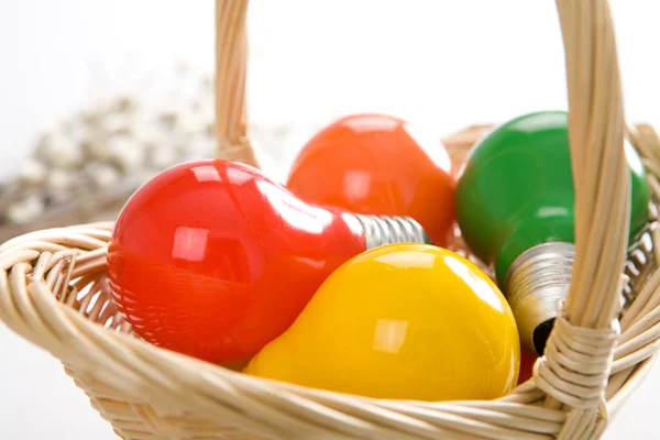 Bombillas de Pascua-huevos — Foto de Stock