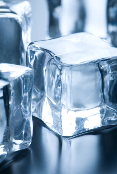 Close up on ice cube Royalty Free Stock Photos