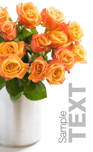 Buquê de rosas laranja — Fotografia de Stock