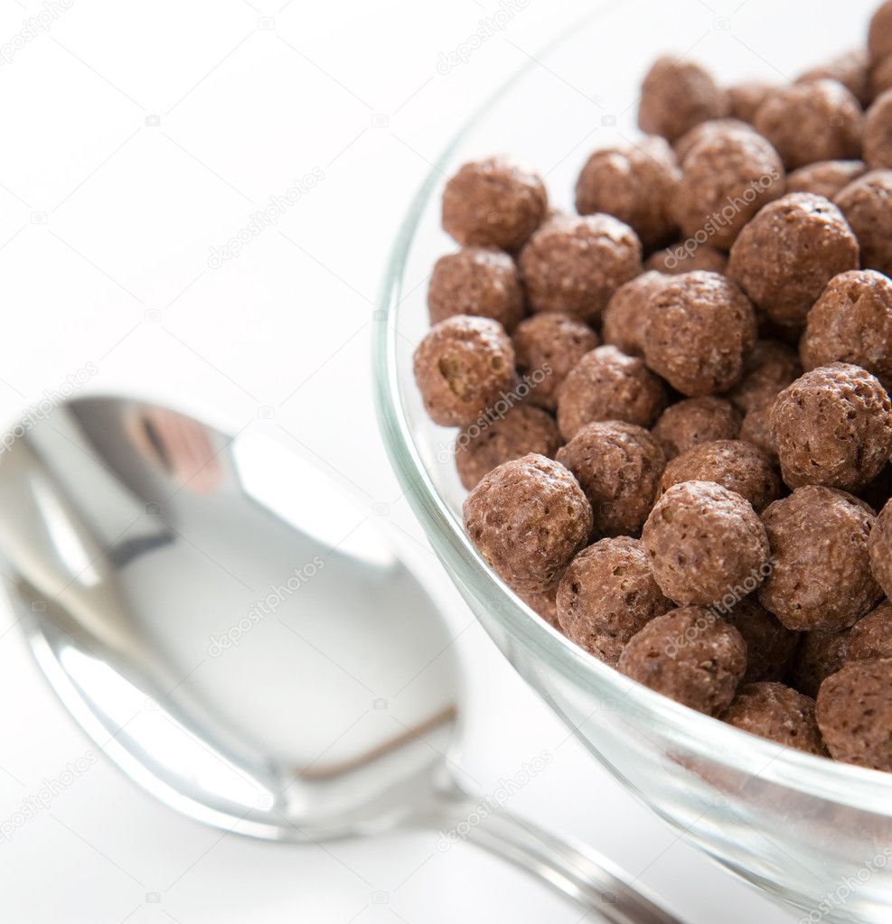 Bowl with chocolate balls
