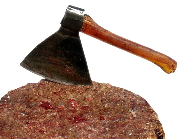Bir et kasap satırı — Stok fotoğraf