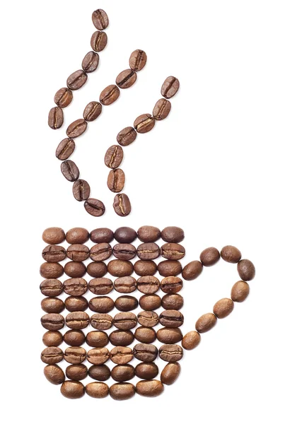 Coffee cup shape — Stock Photo, Image