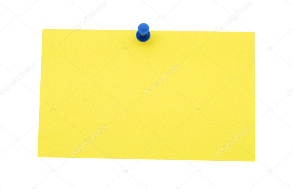 Empty yellow blank