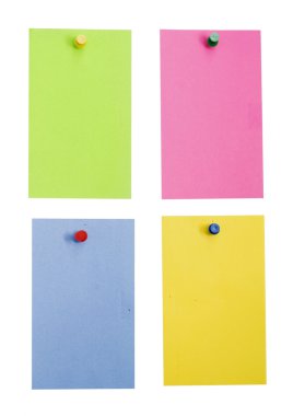 Color empty notes clipart