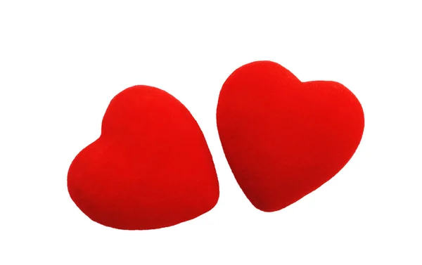 两颗红色的心 — 图库照片