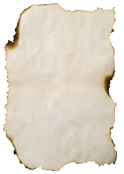 Carta vecchia bruciata — Foto Stock