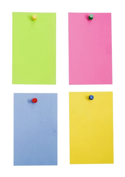 Color empty notes — Stock Photo, Image
