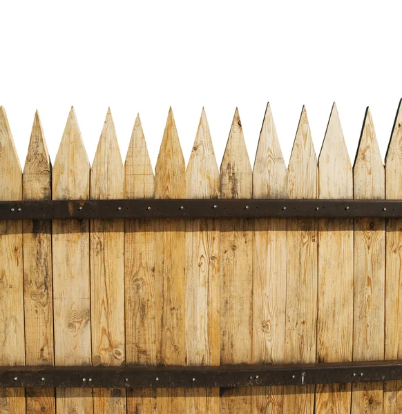Zaun auf weiß — Stockfoto