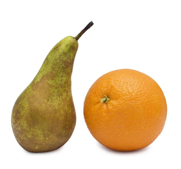 Apelsin och päron — Stockfoto