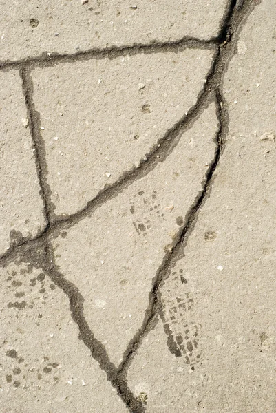 Spaccature sull'asfalto — Foto Stock
