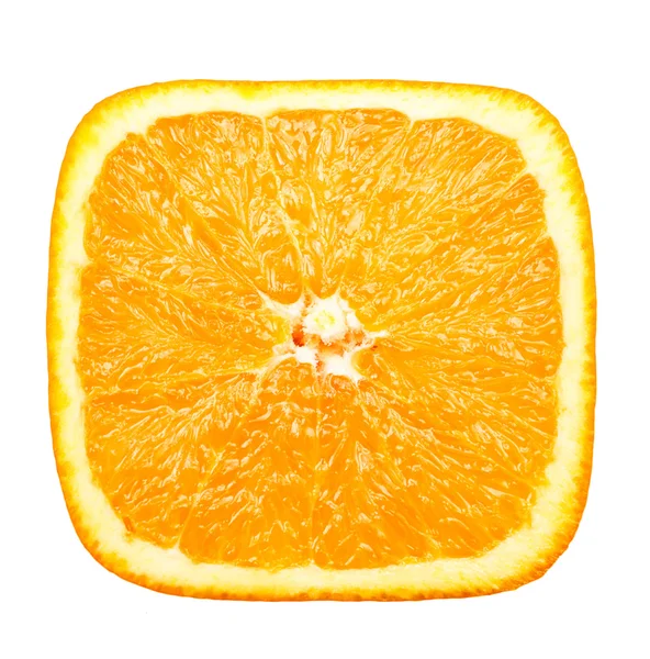 オレンジ色の正方形のスライス — ストック写真
