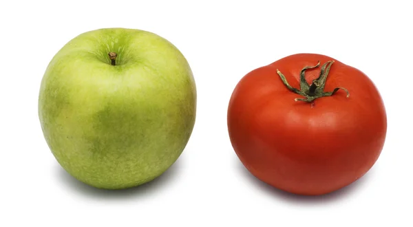Apple and tomato — Stock Photo, Image
