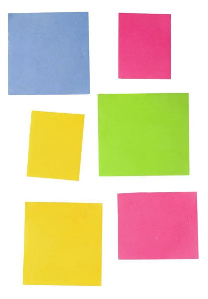 Notas vazias de cores — Fotografia de Stock