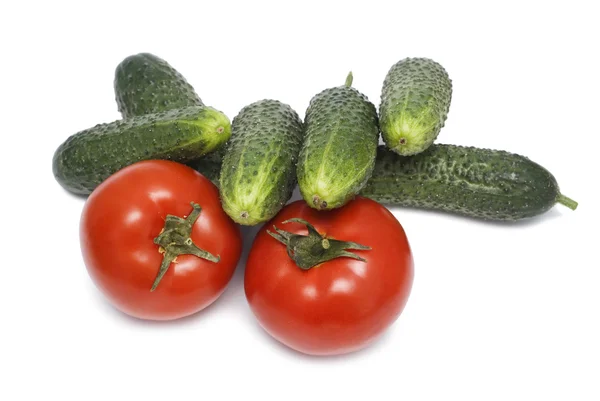 Tomater och gurkor — Stockfoto