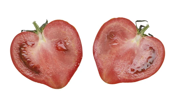 Två skivor tomat — Stockfoto