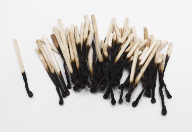 yanmış matchsticks